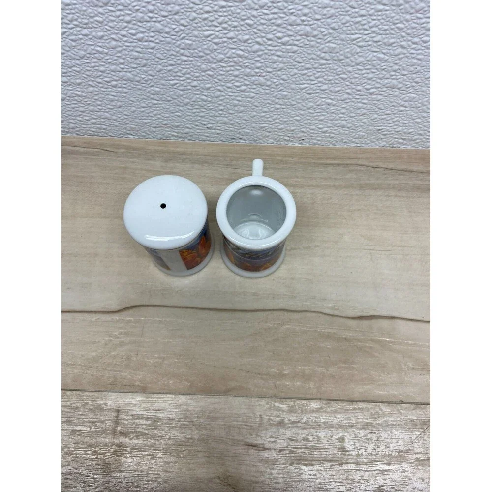Vintage Utah Souvenir Ceramic Salt Shaker & Toothpick Holder